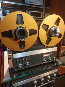 REVOX A 77 4-Spur mit NAB Alu Spulen Holz Endstufen Haube und Service !